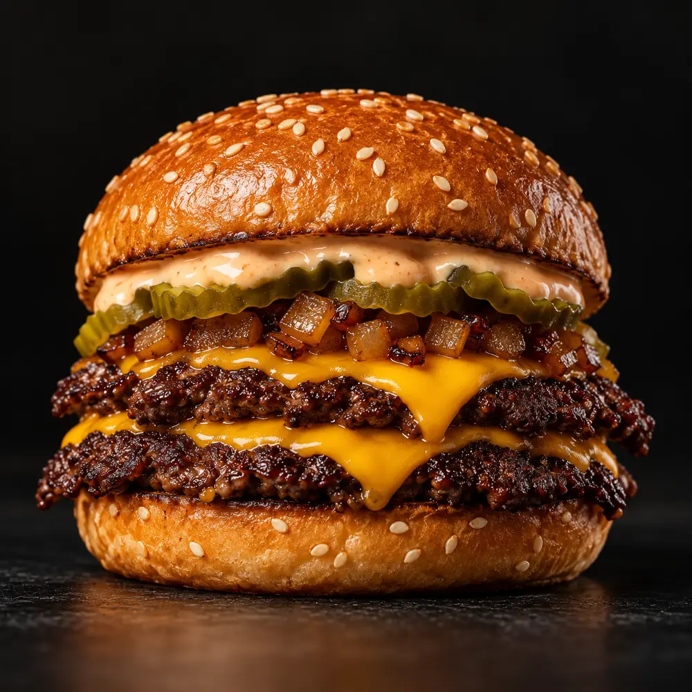 Classic Grit double smash burger
